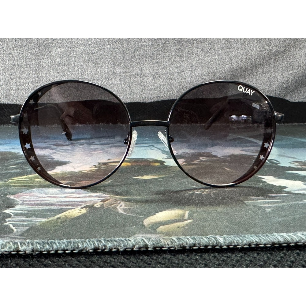 Quay Australia Seeing Stars Women's Black Oversized Round Sunglasses Frame Only